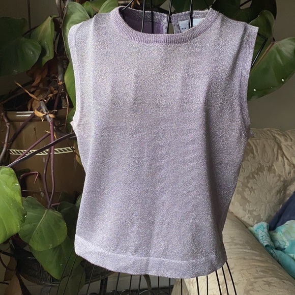 Tops - lavender glitter top size small